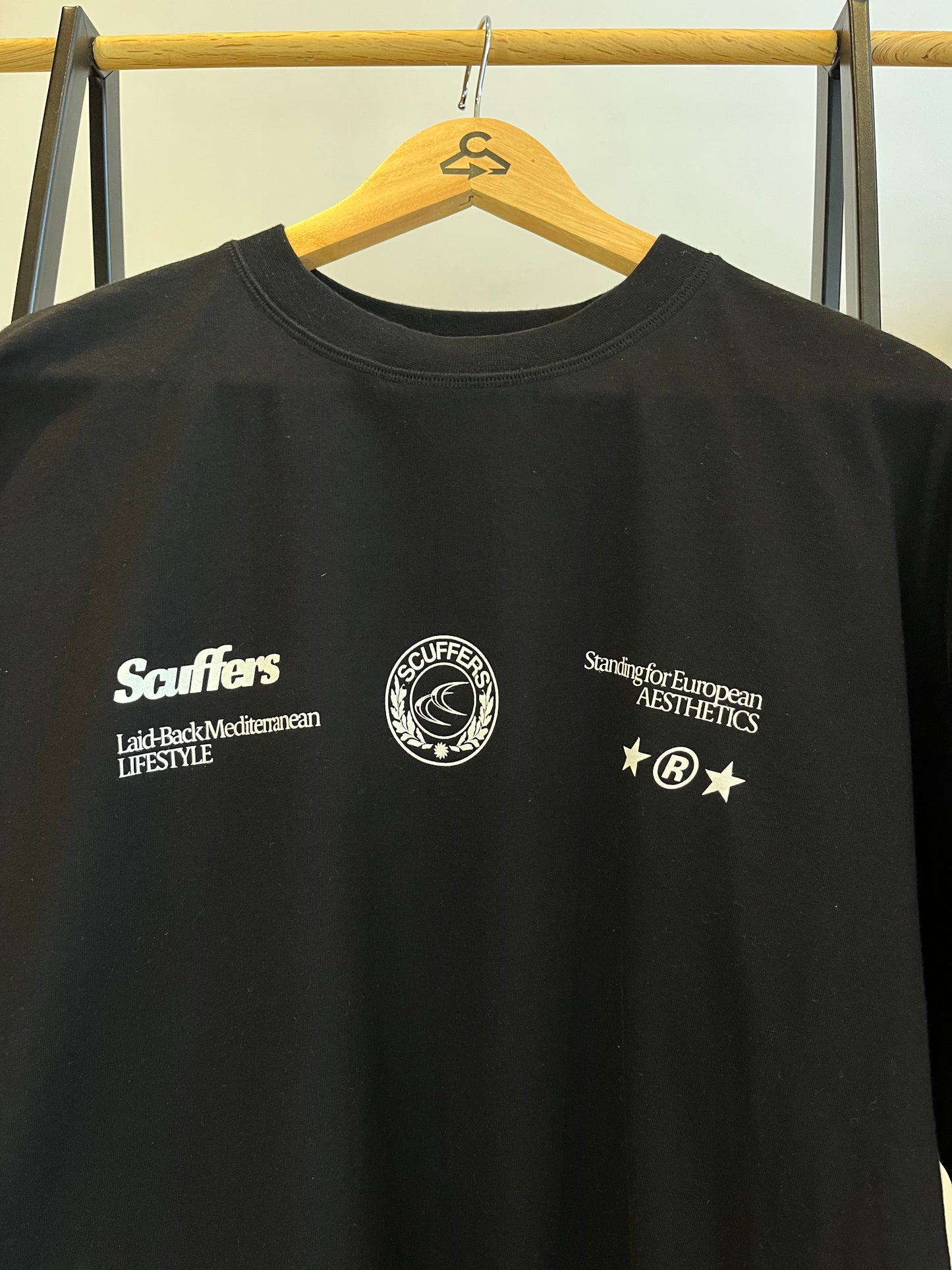 Scuffers Black T-Shirt - Medium