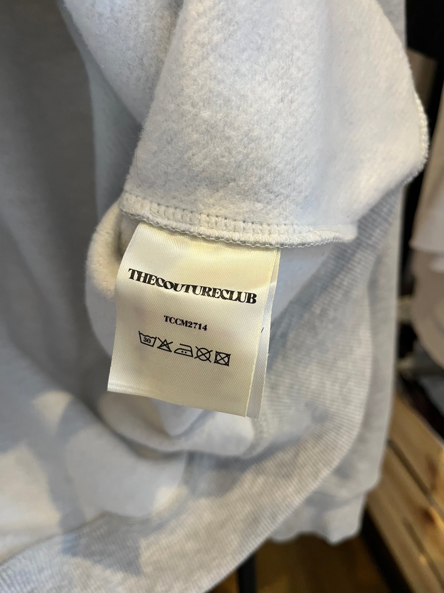 The Couture Club Grey Hoodie - Medium