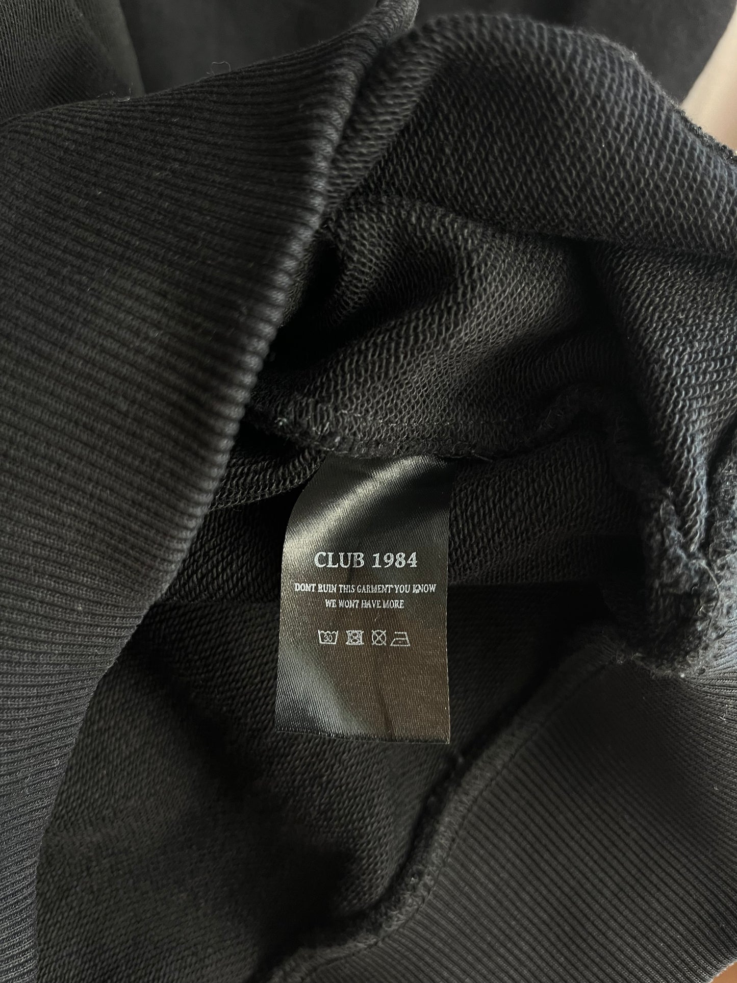 Club 1984 Black Sweatshirt - Large