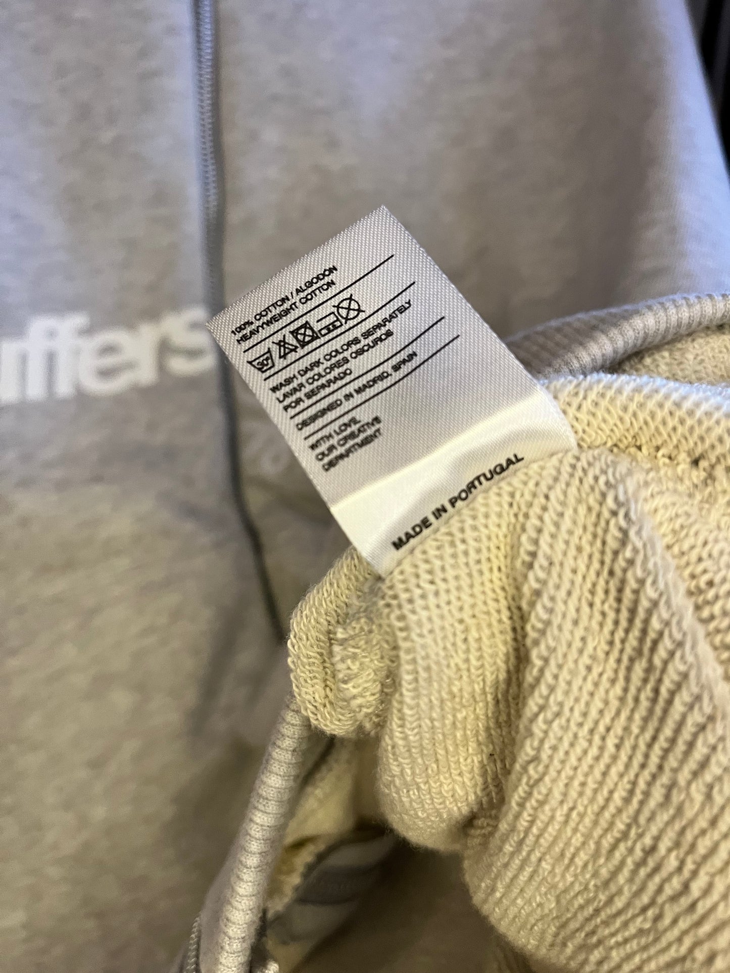 Scuffers Grey Zip Up Hoodie - Medium