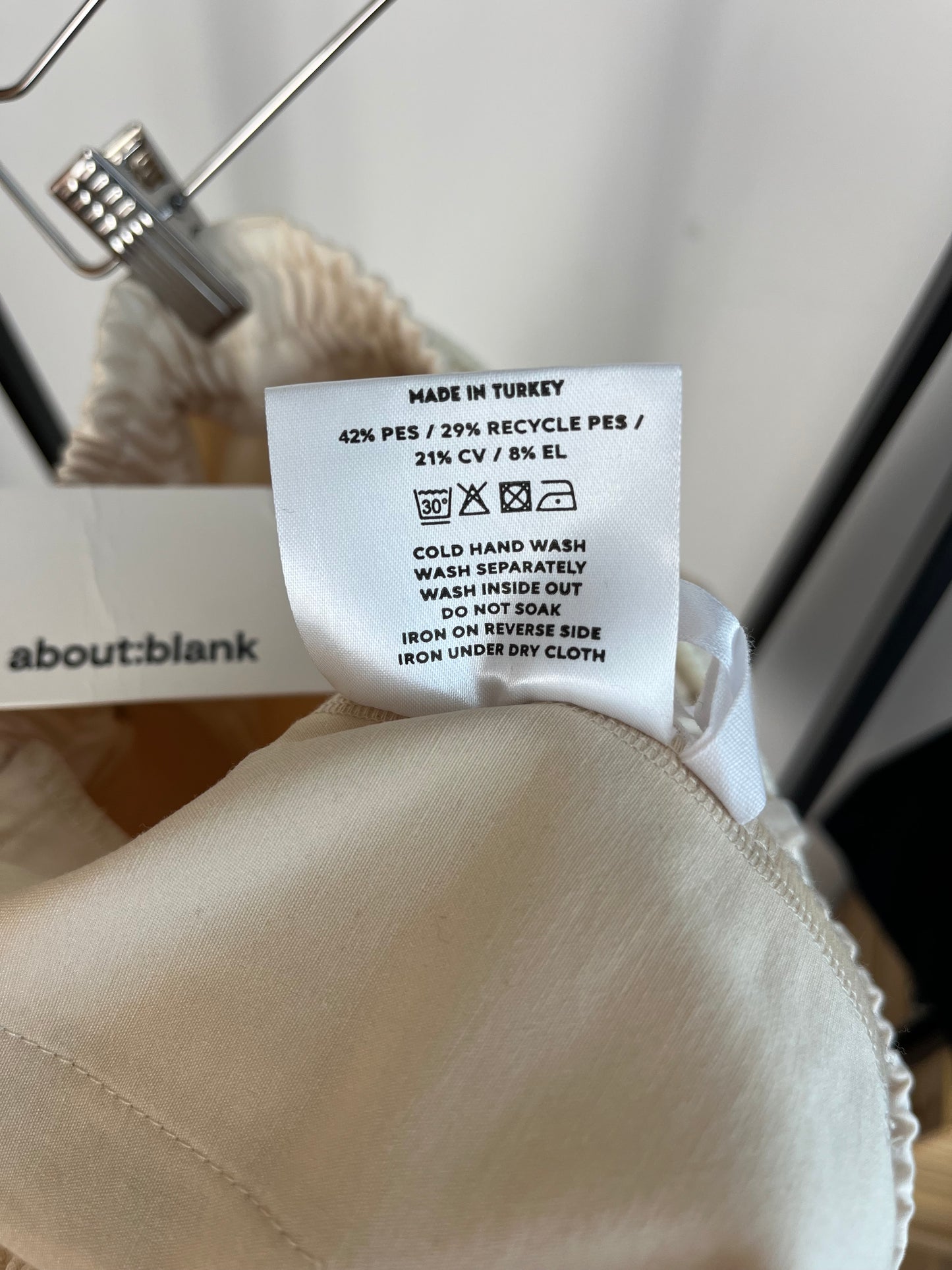 About:Blank Cream Trousers - Large