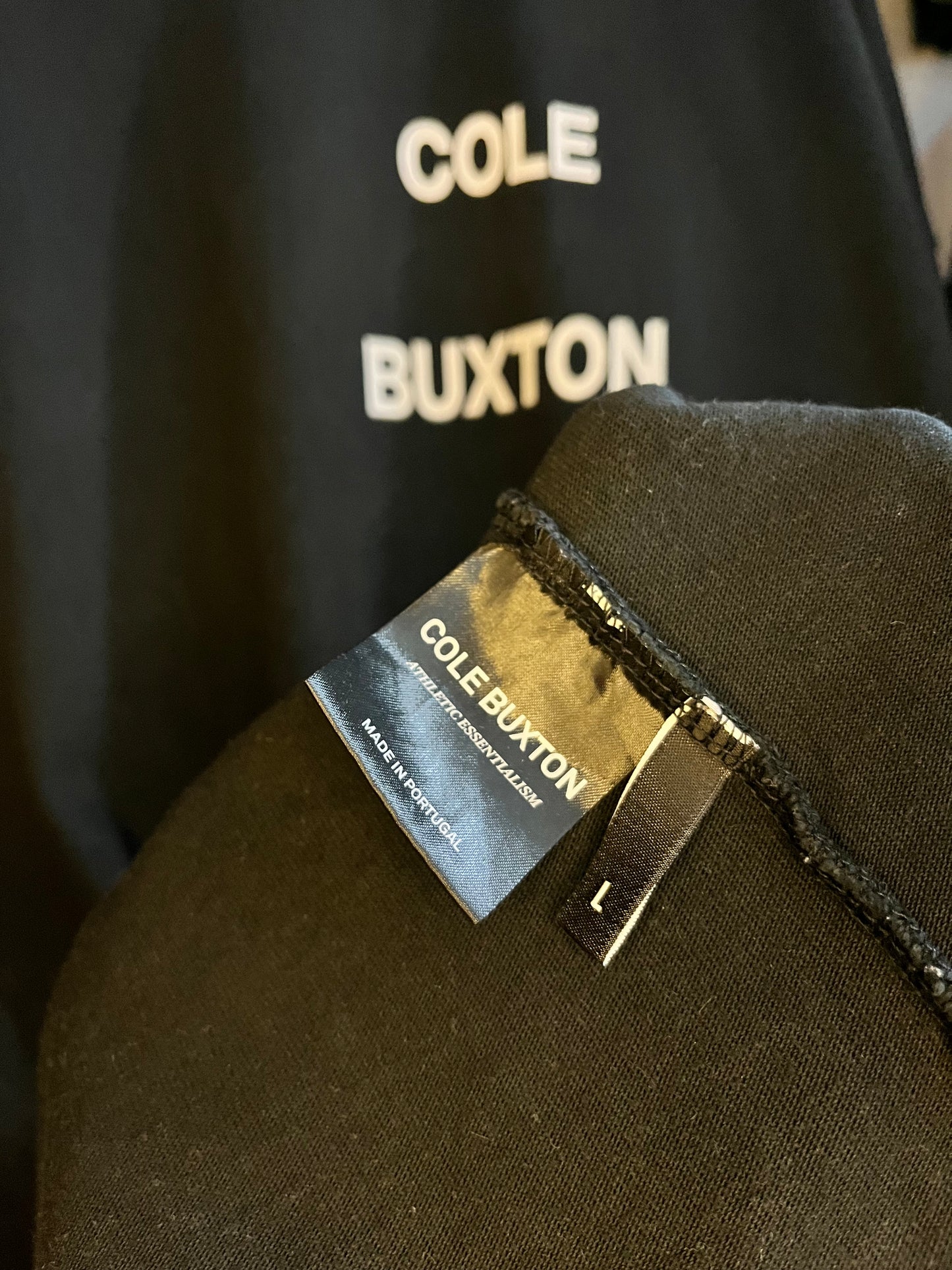 Cole Buxton Washed Black T-shirt - Large