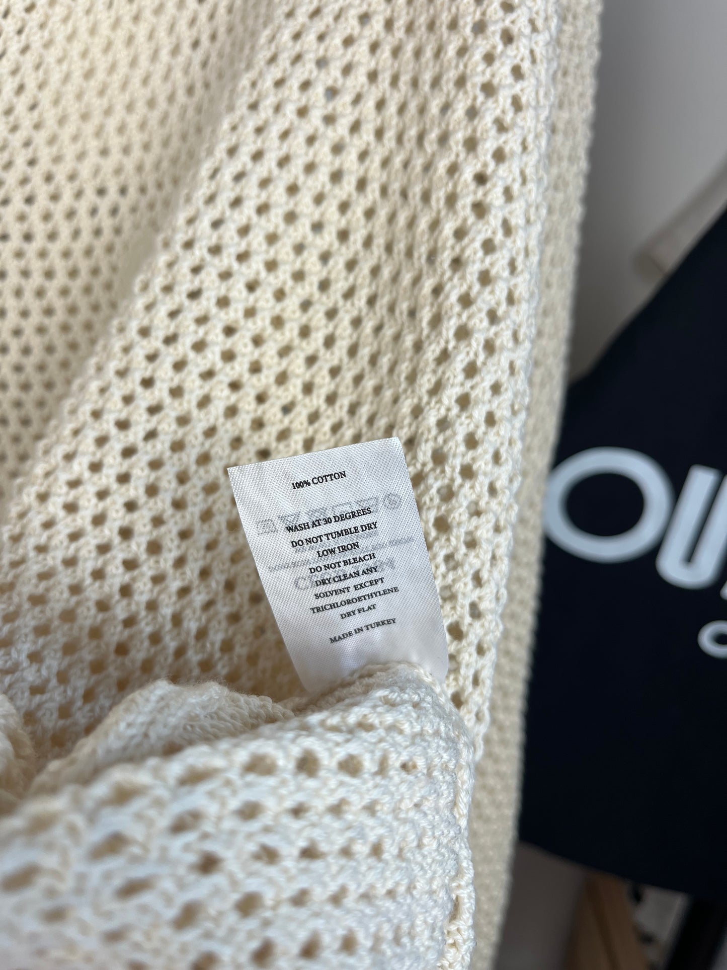 Club 1984 Cream/Beige Mesh Shirt - XL