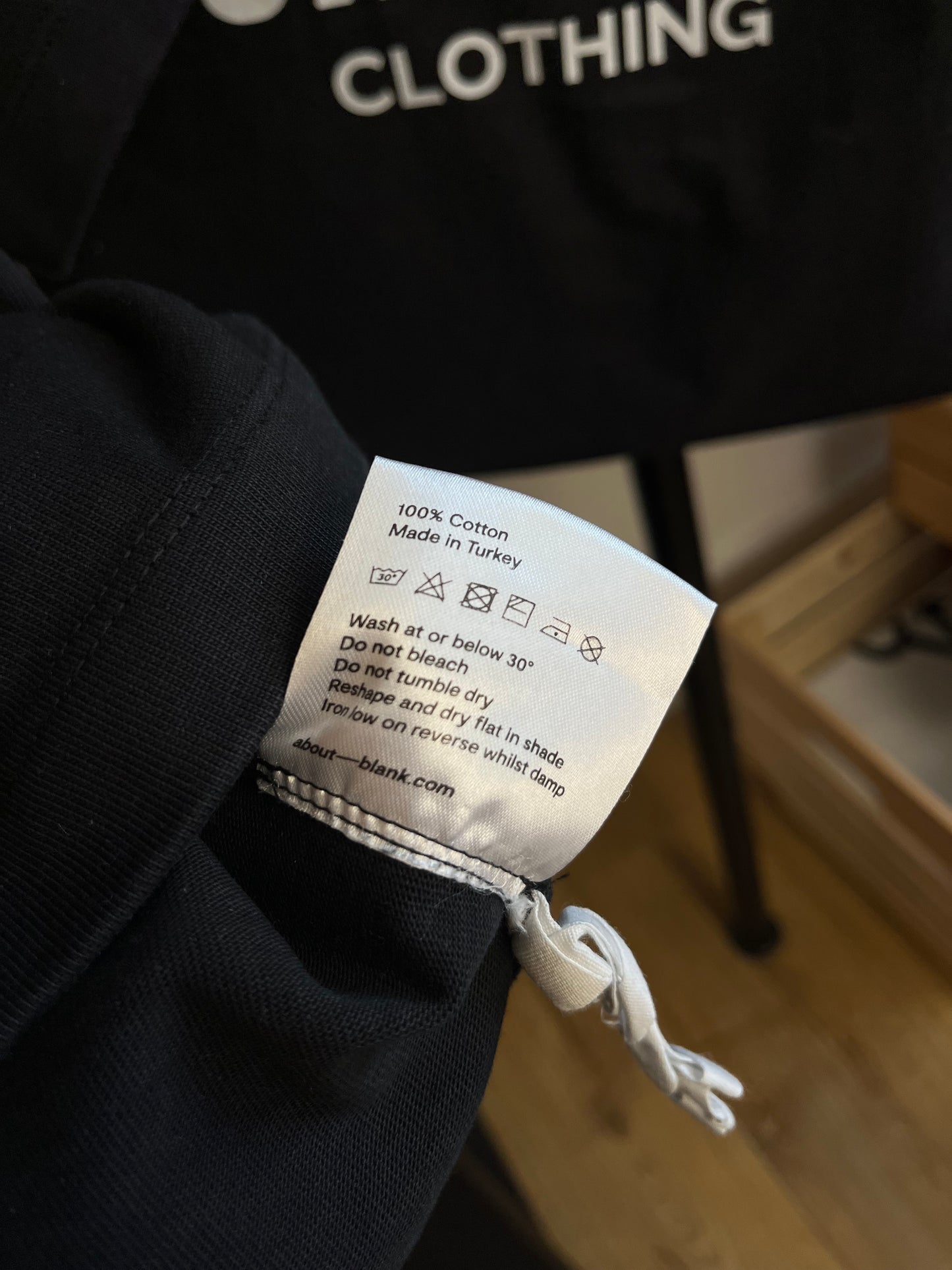 About:Blank Black T-Shirt - Medium