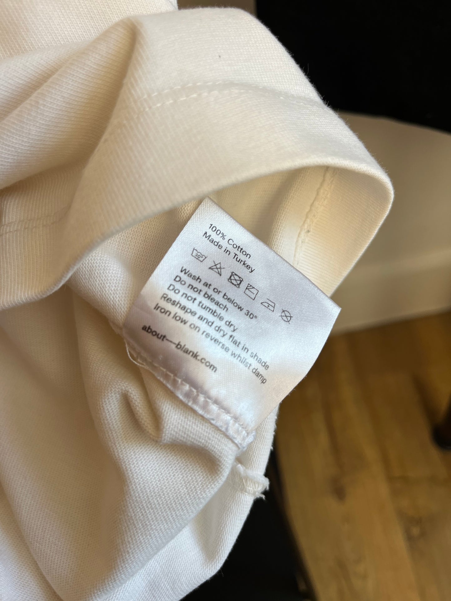 About:Blank Off White T-Shirt - Small