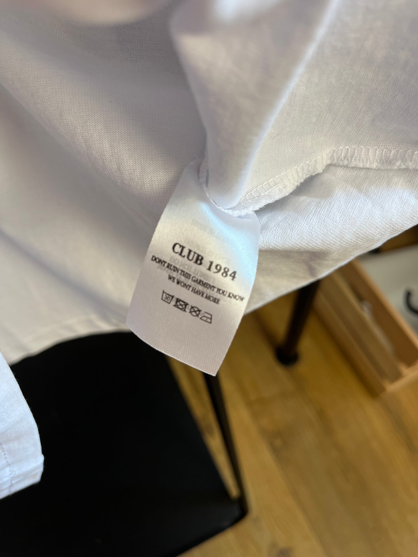 Club 1984 White T-Shirt - Medium
