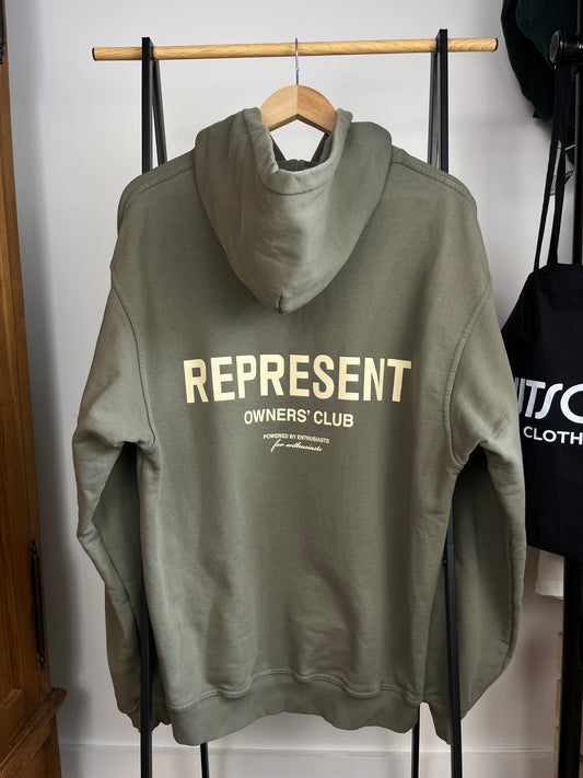 Represent Olive Hoodie - Medium