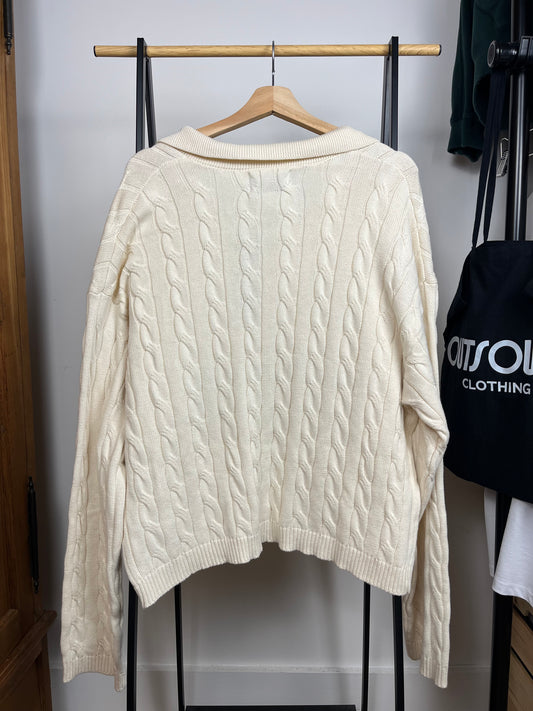 Scuffers Cream Polo Knit - Large