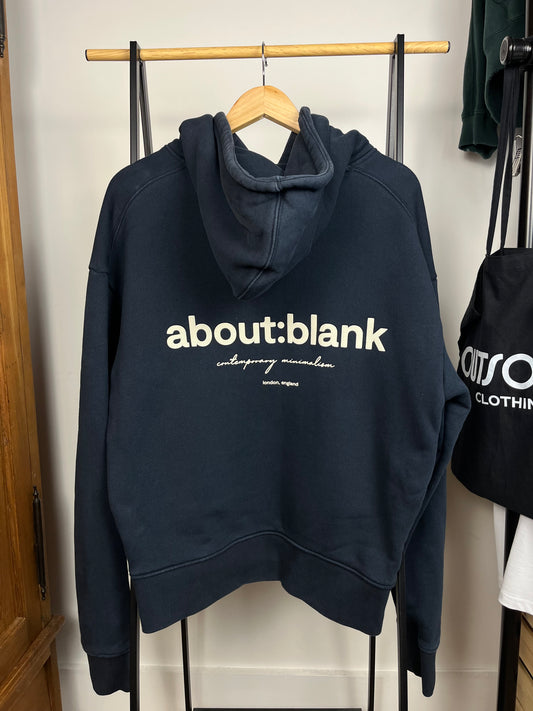About:Blank Navy Hoodie - Medium