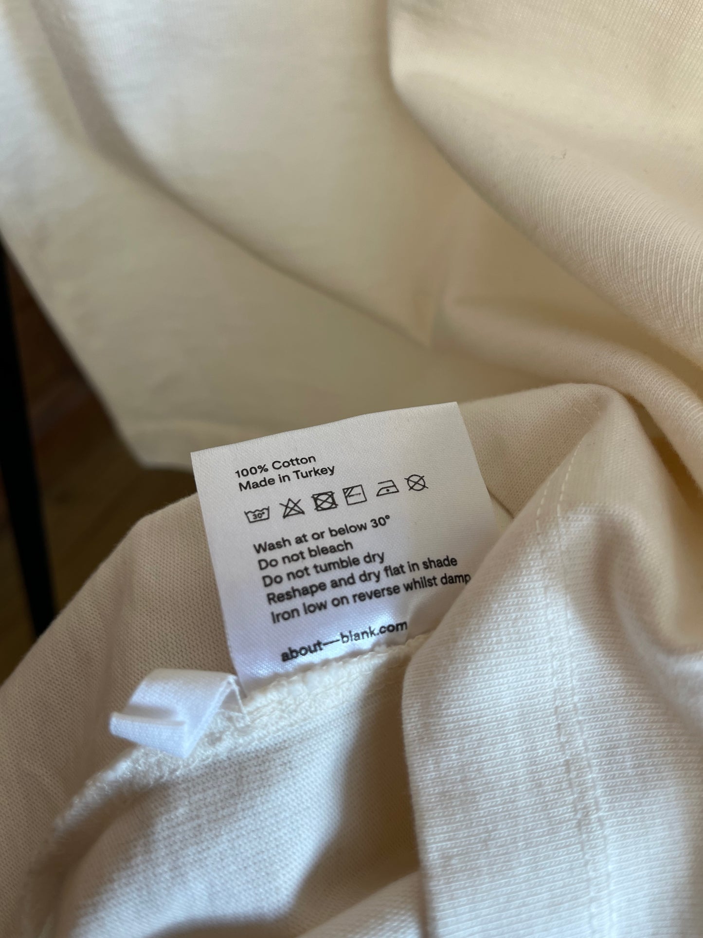 About:Blank Cream T-Shirt - Medium