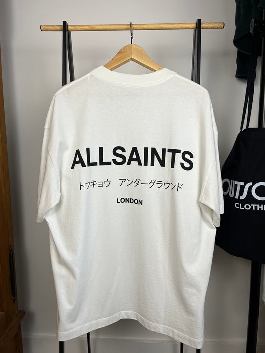 All Saints White Oversized T-shirt - Medium