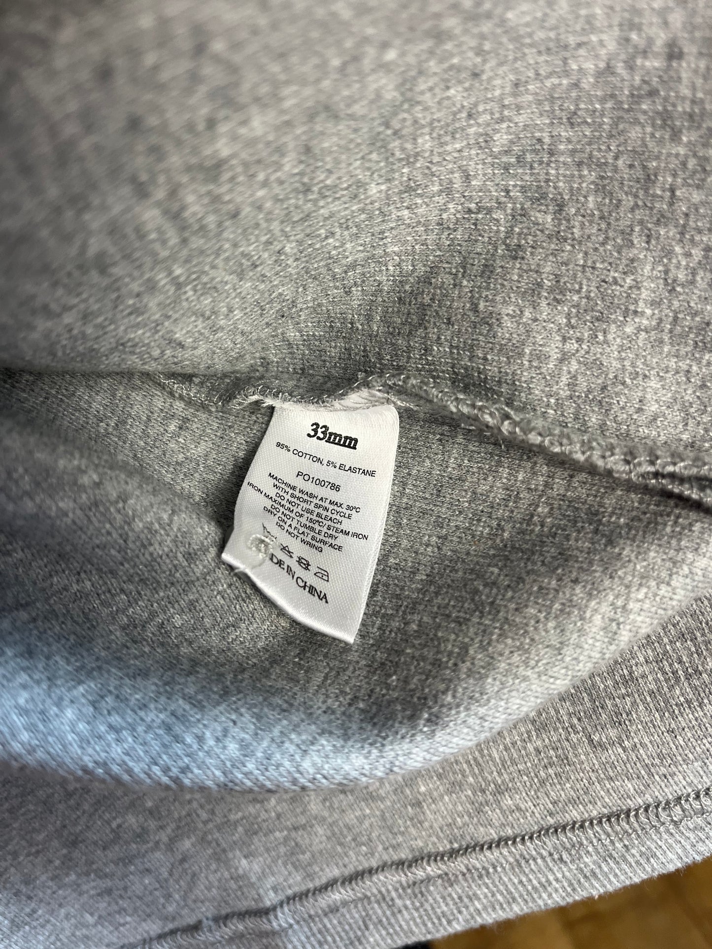 33mm Grey Polo - Medium