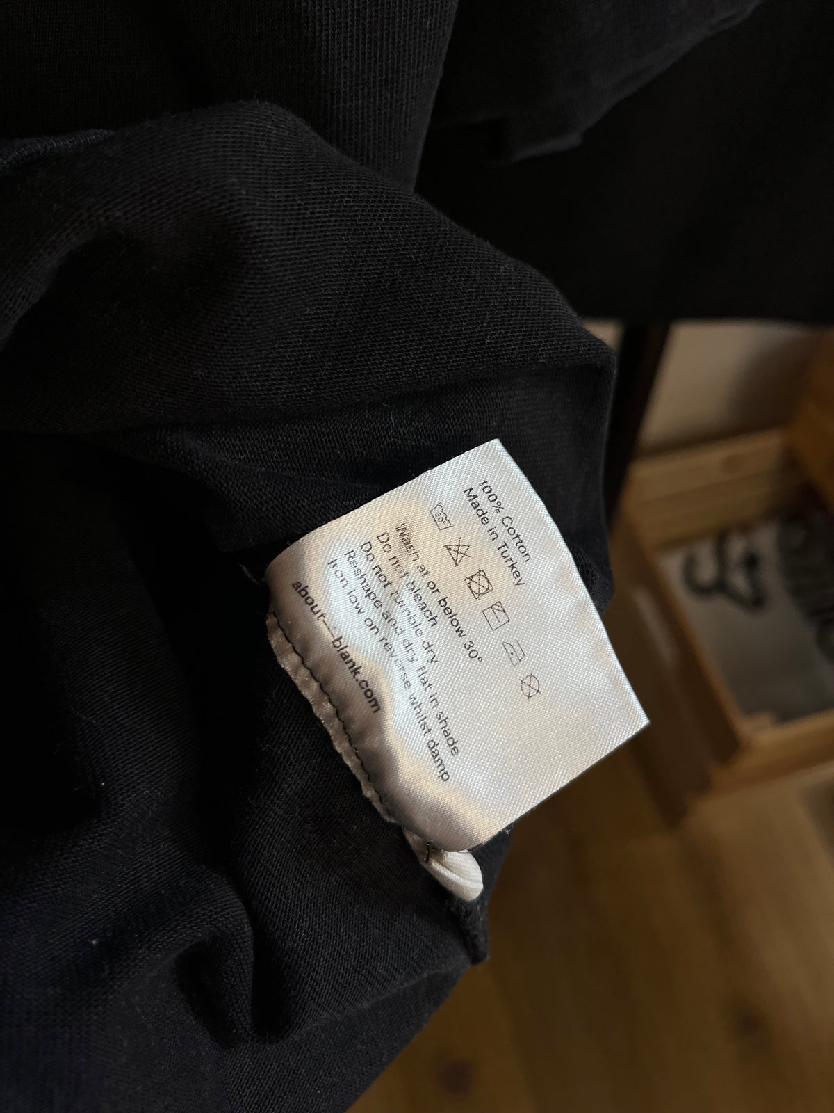 About:Blank Black T-Shirt - XL