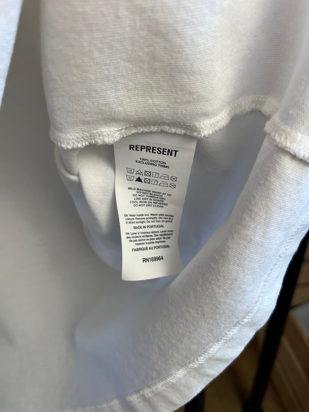 Represent White T-Shirt - Large
