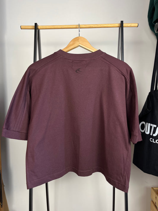 Scuffers Burgundy Cropped T-shirt - Small