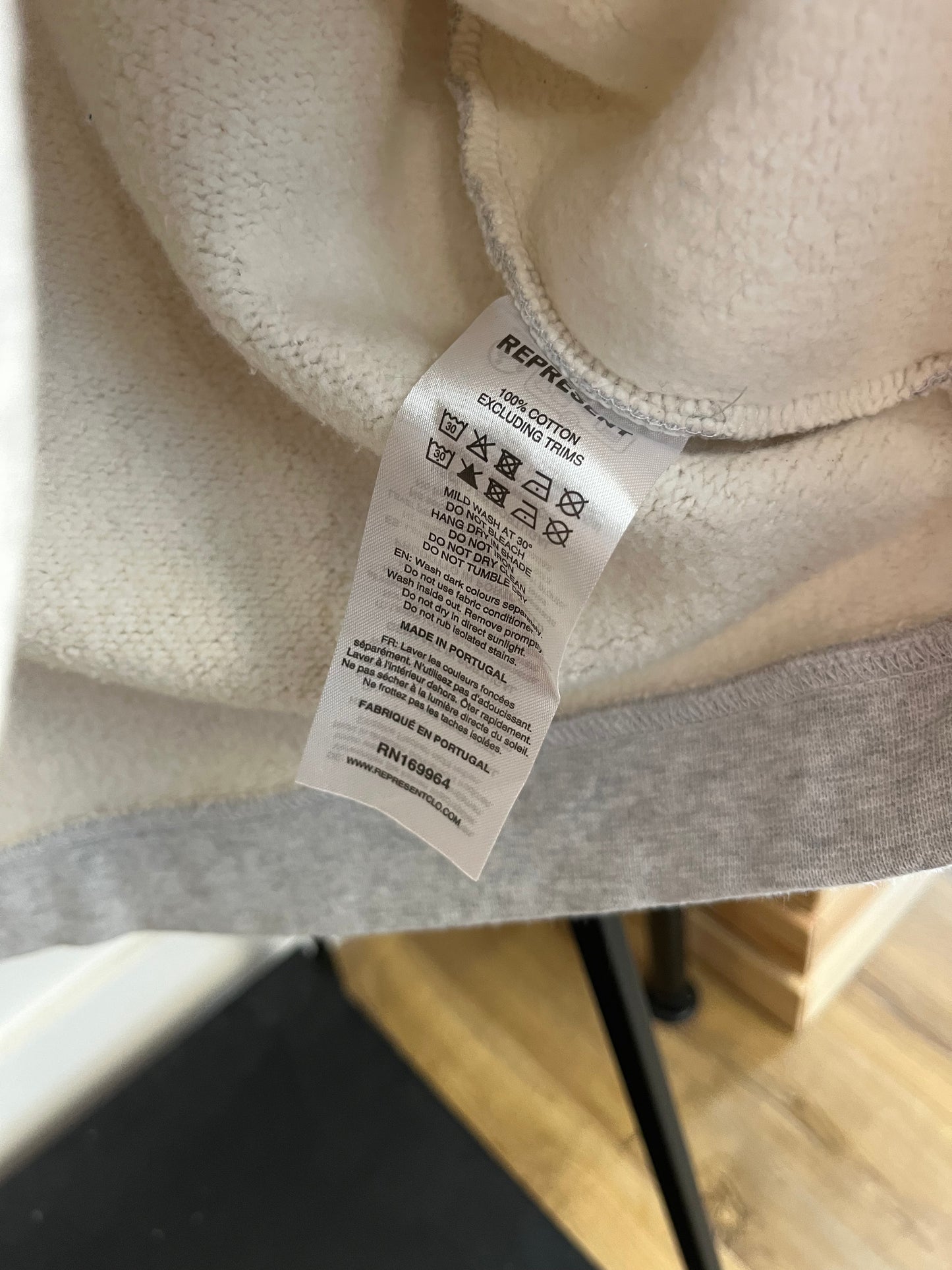 Represent Grey Initial 1/4 Zip - Medium