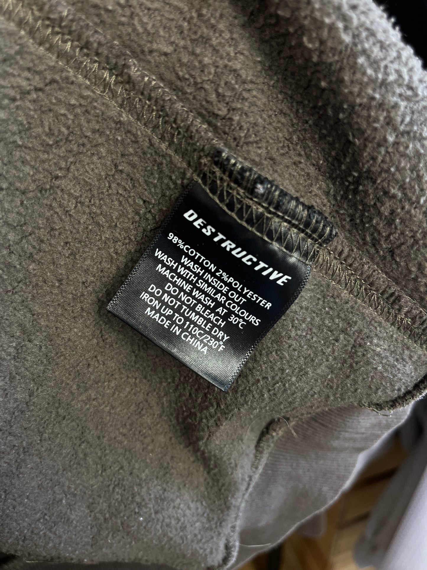 Destructive Brown Sweatshirt - Large