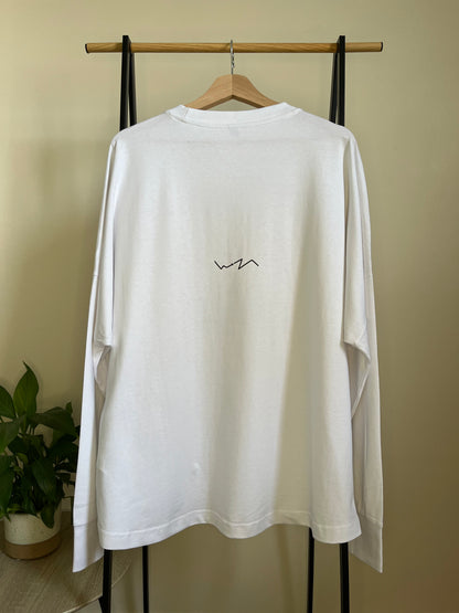 Outsource Clothing White Long Sleeve Tee