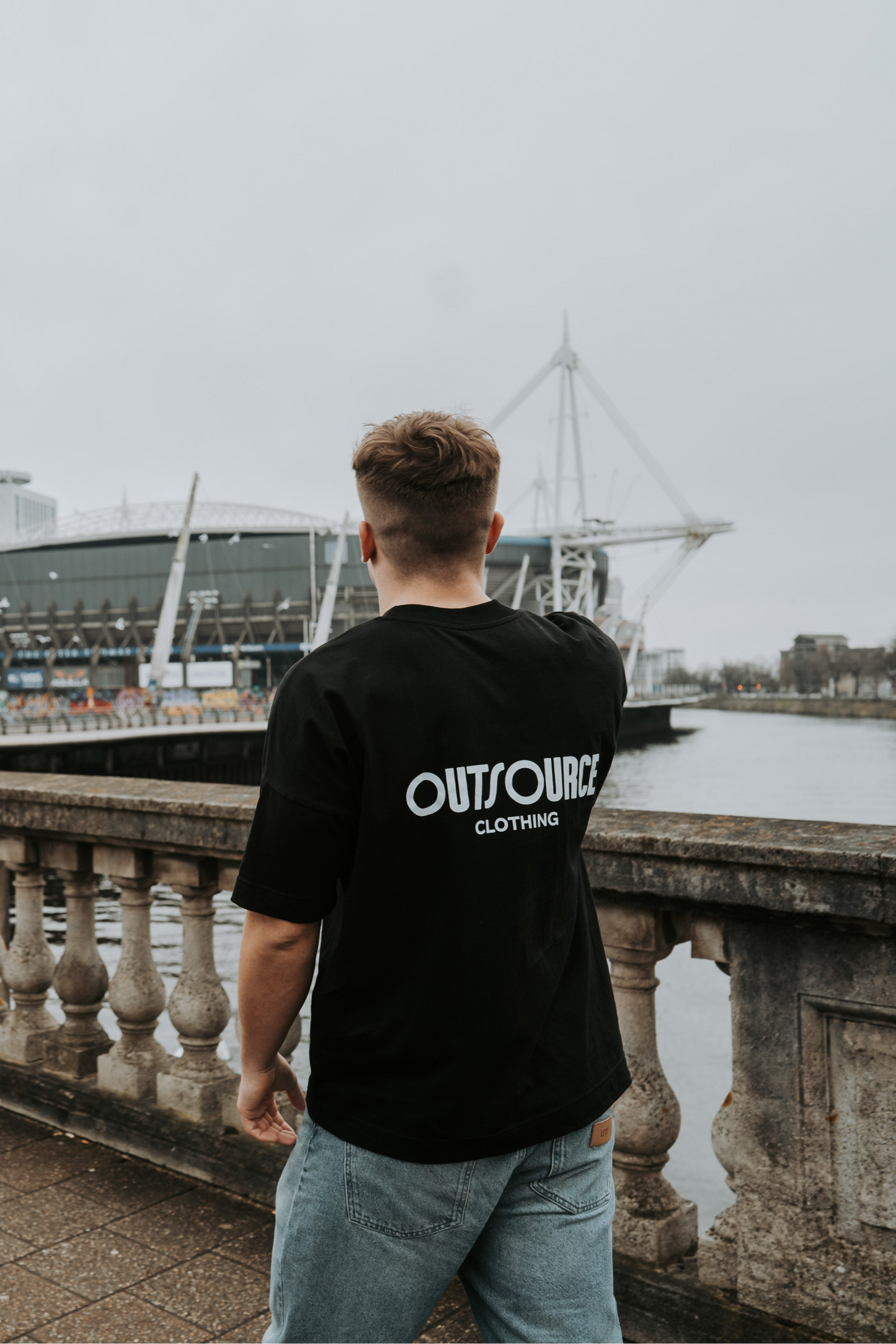 Outsource Clothing Black Tee