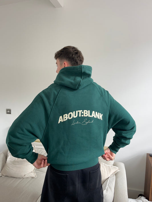 About:Blank Green Hoodie - Large