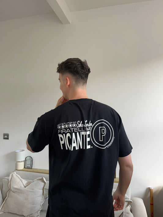 Picante Black T-Shirt - Medium