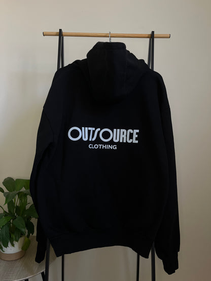 Outsource Clothing Black Hoodie