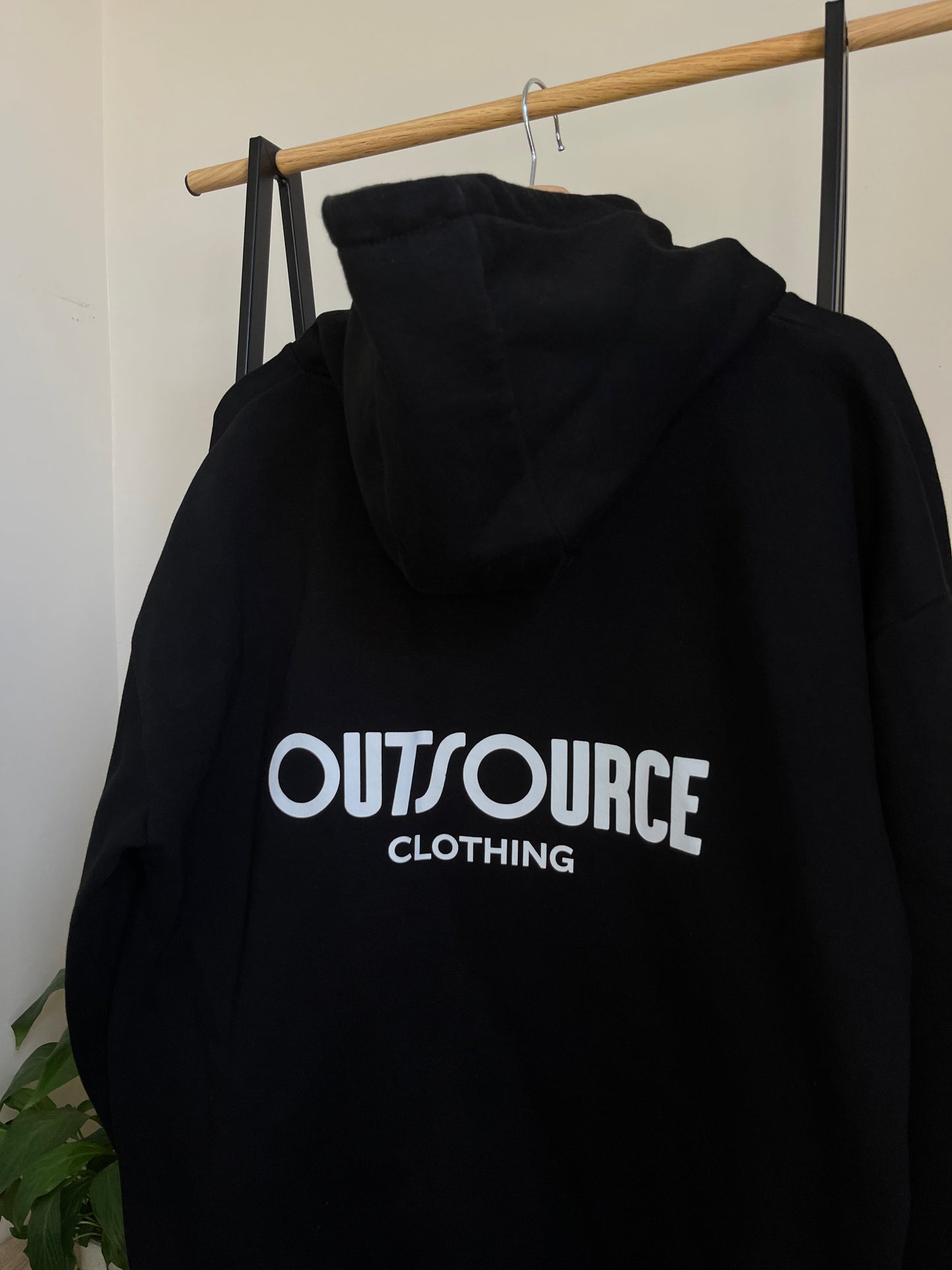 Outsource Clothing Black Hoodie