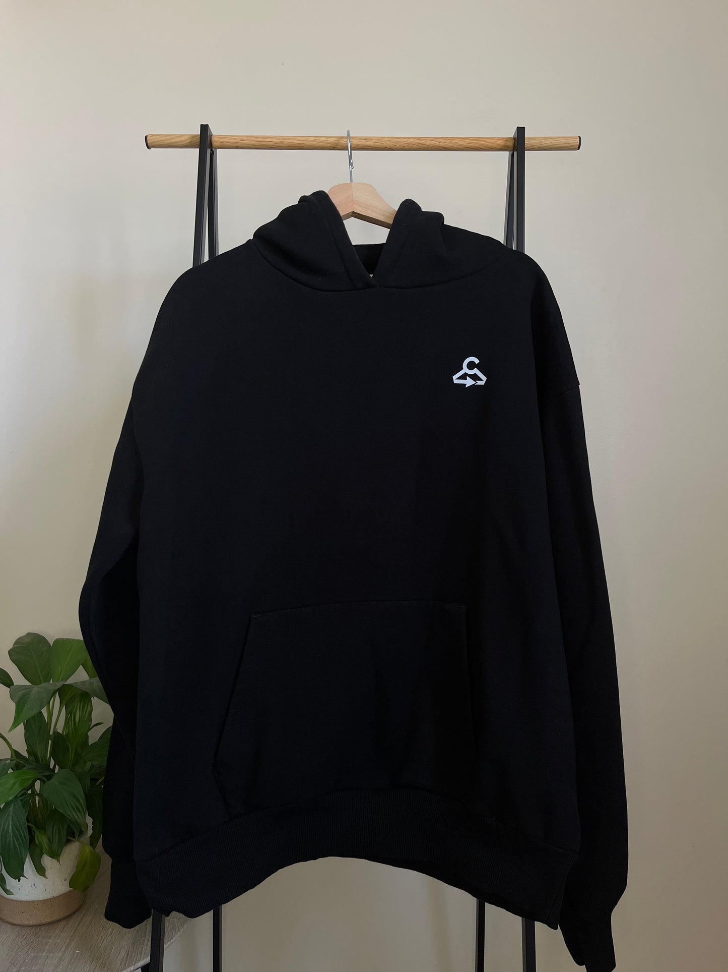 Outsource Clothing Black Hoodie