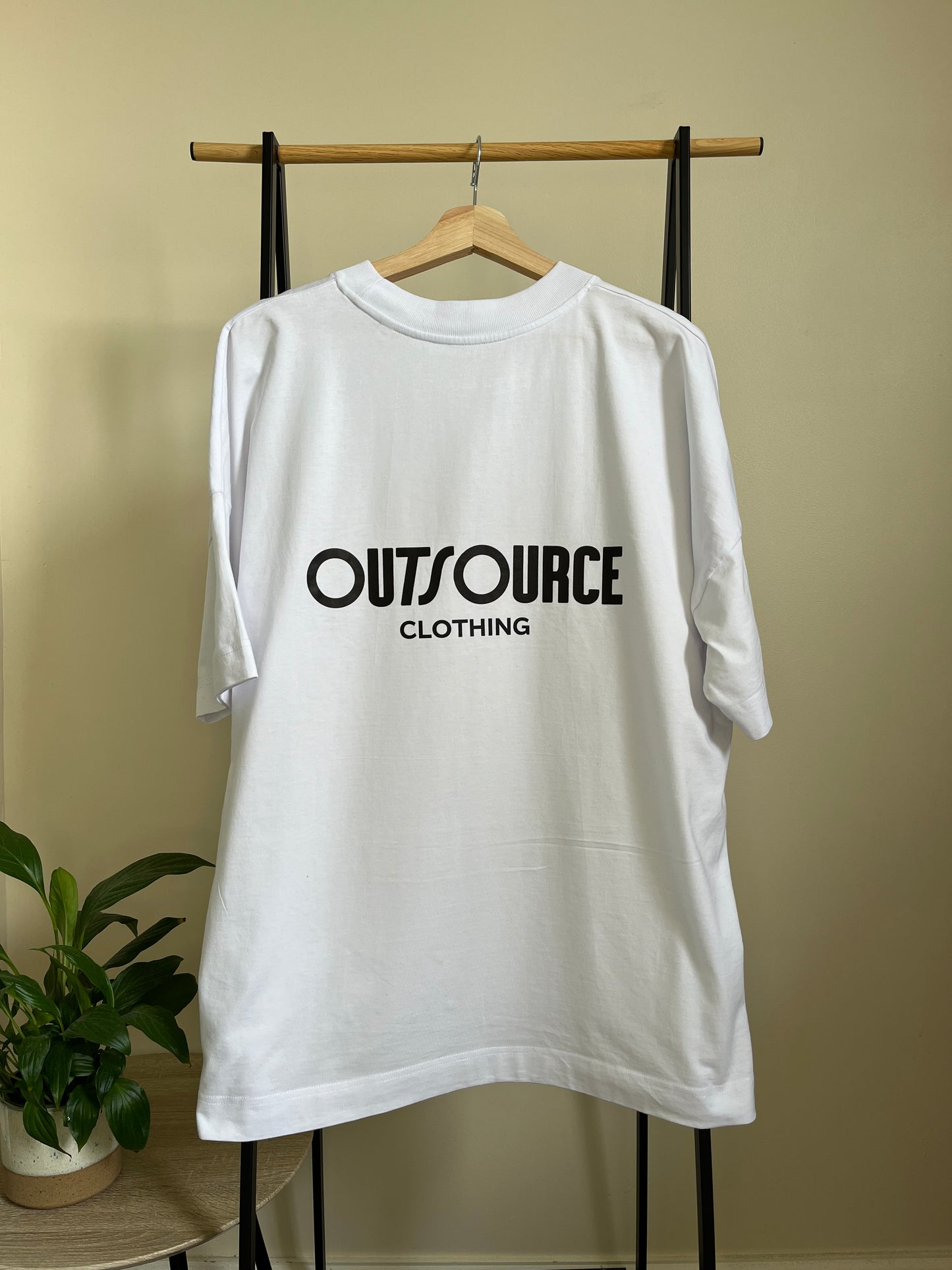 Outsource Clothing White Tee