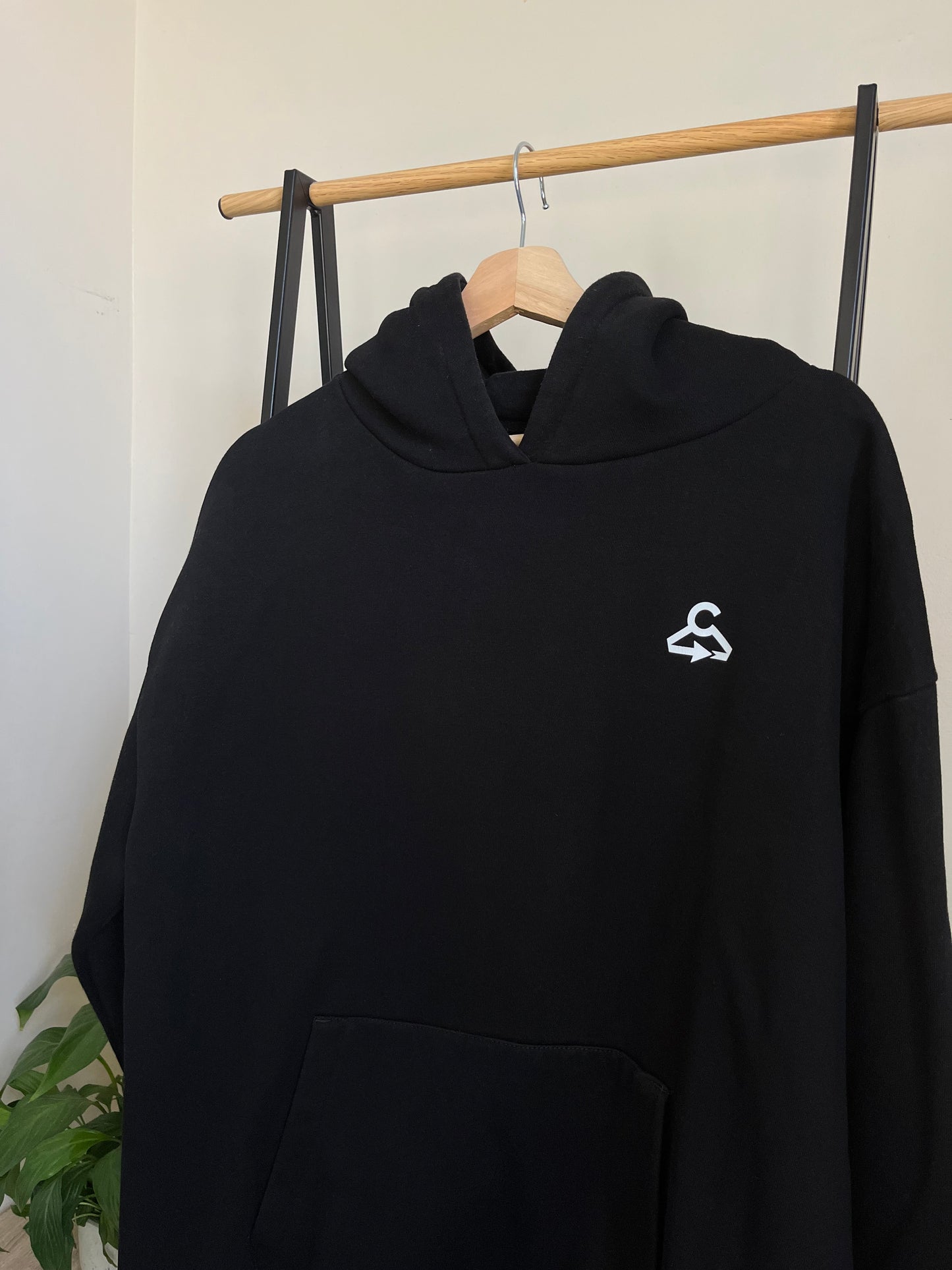 Outsource Clothing Black Hoodie