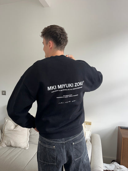 MKI Miyuki Zoku Black Sweatshirt - Medium