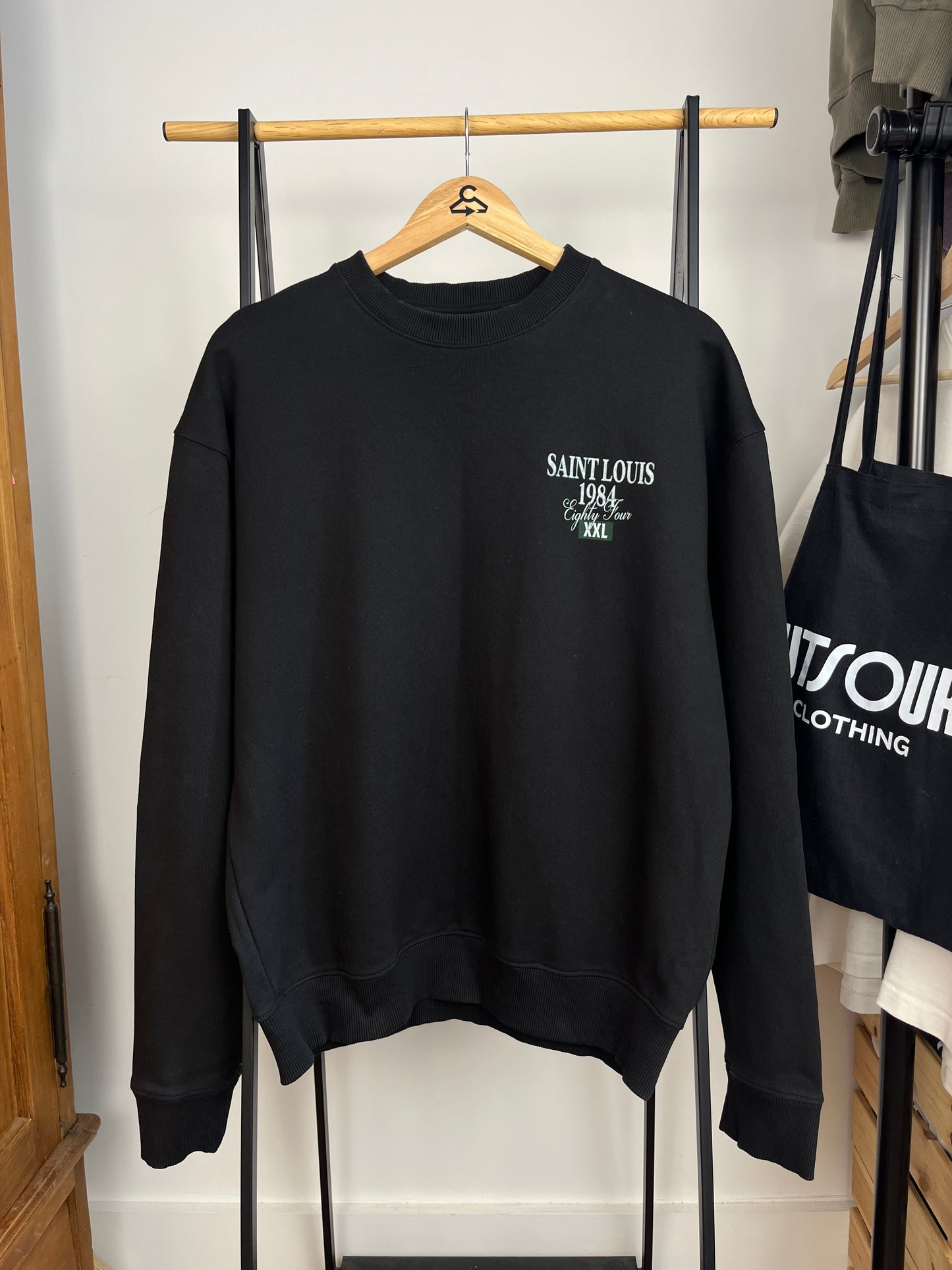 Club 1984 Black Sweatshirt - Large