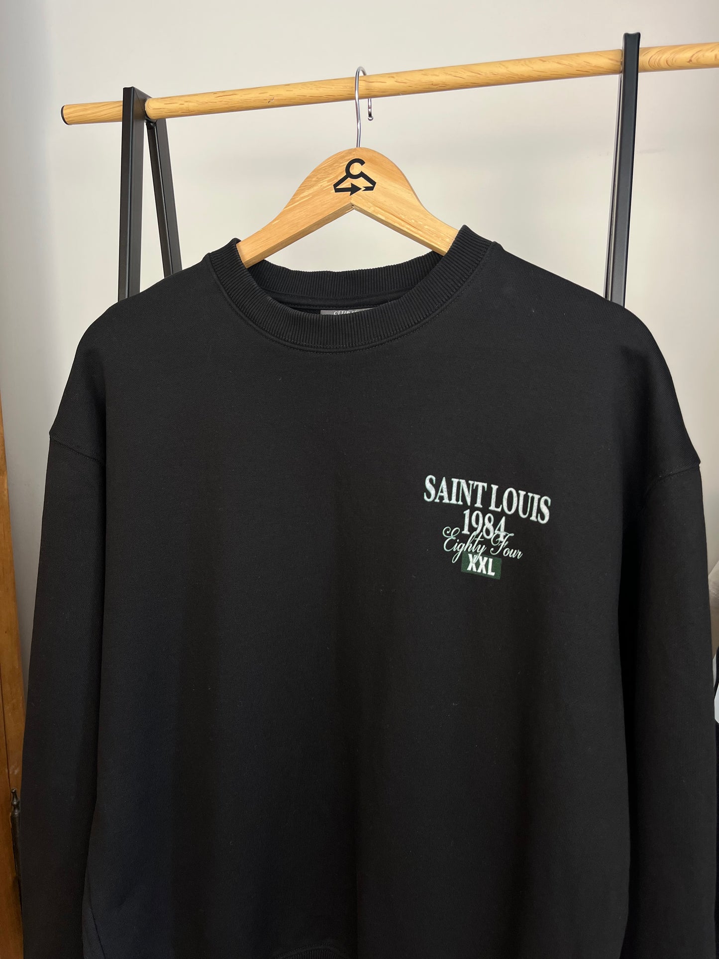 Club 1984 Black Sweatshirt - Large