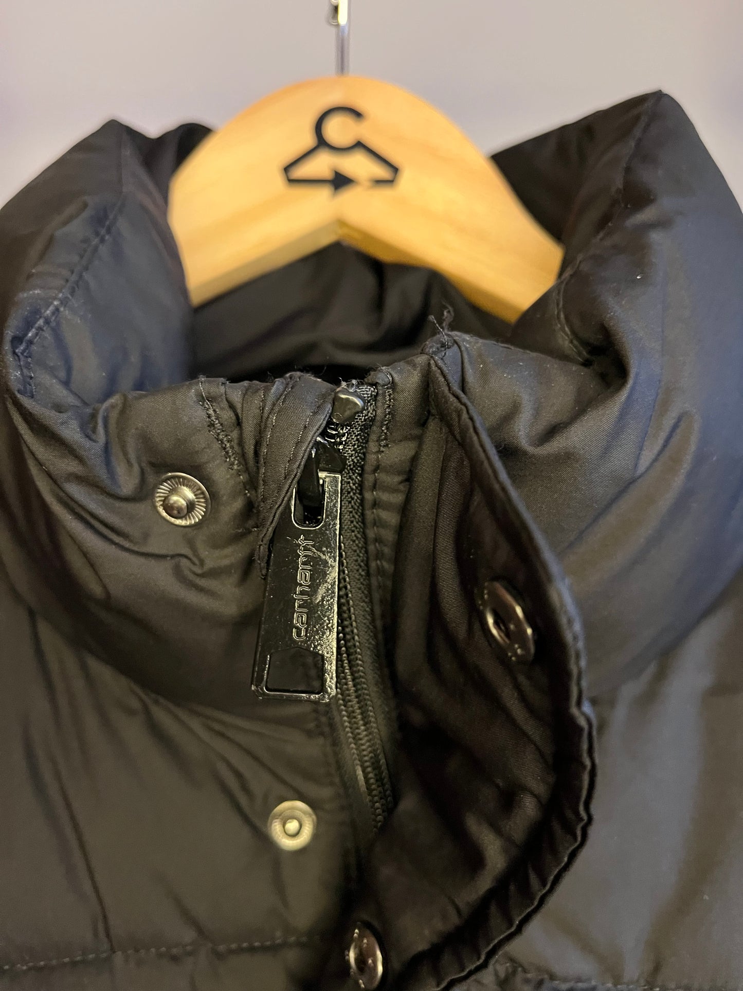 Carhartt Black Puffer Coat - Large