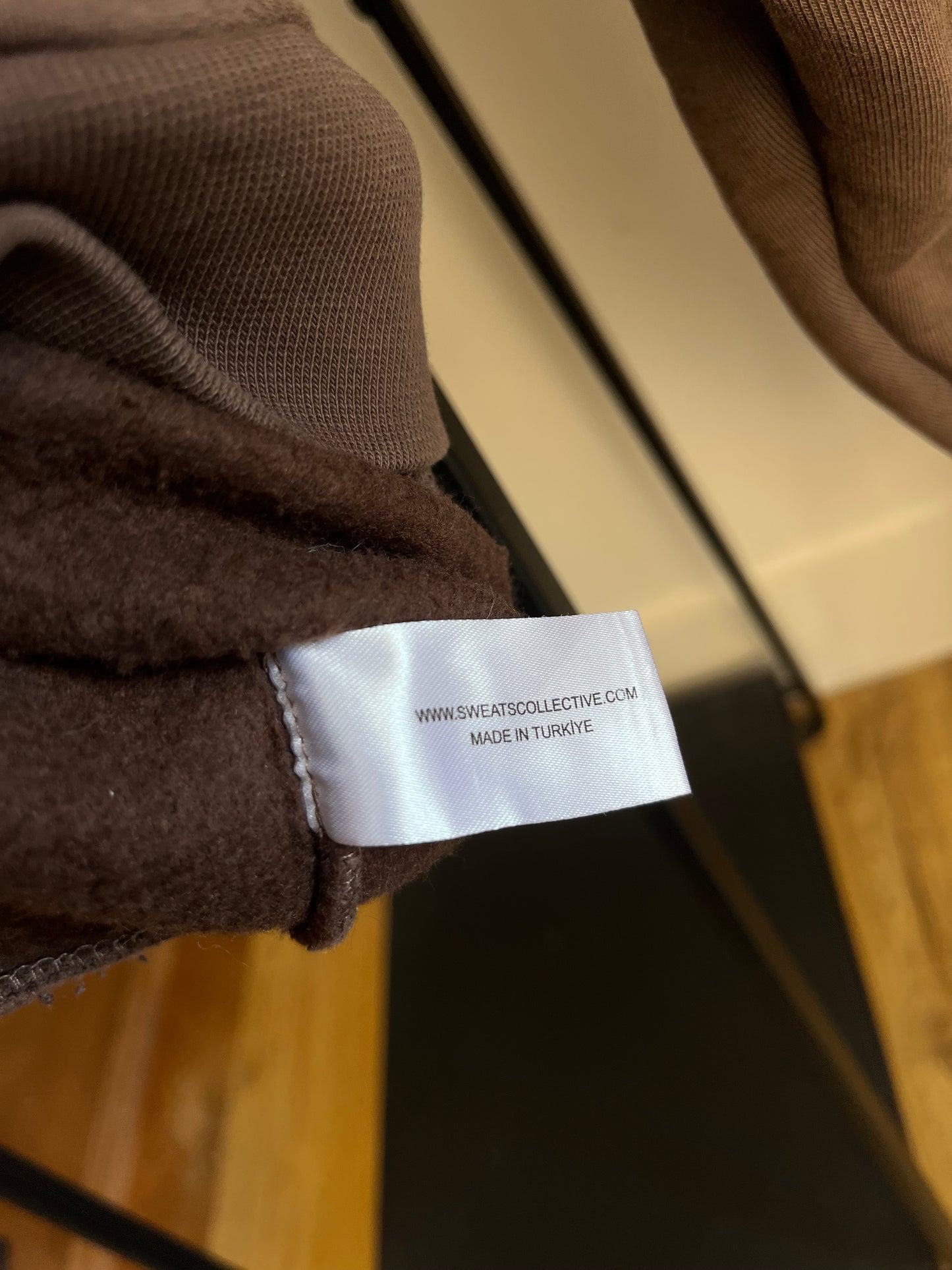 Sweats Collective Brown Zip Up Hoodie - Medium