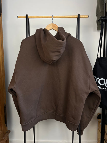 Sweats Collective Brown Zip Up Hoodie - Medium