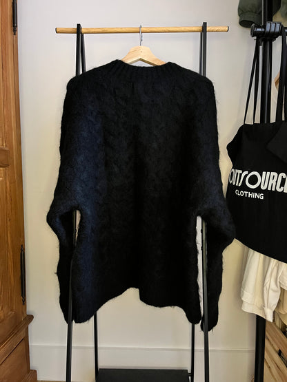 Represent Black Cable Knit - Large