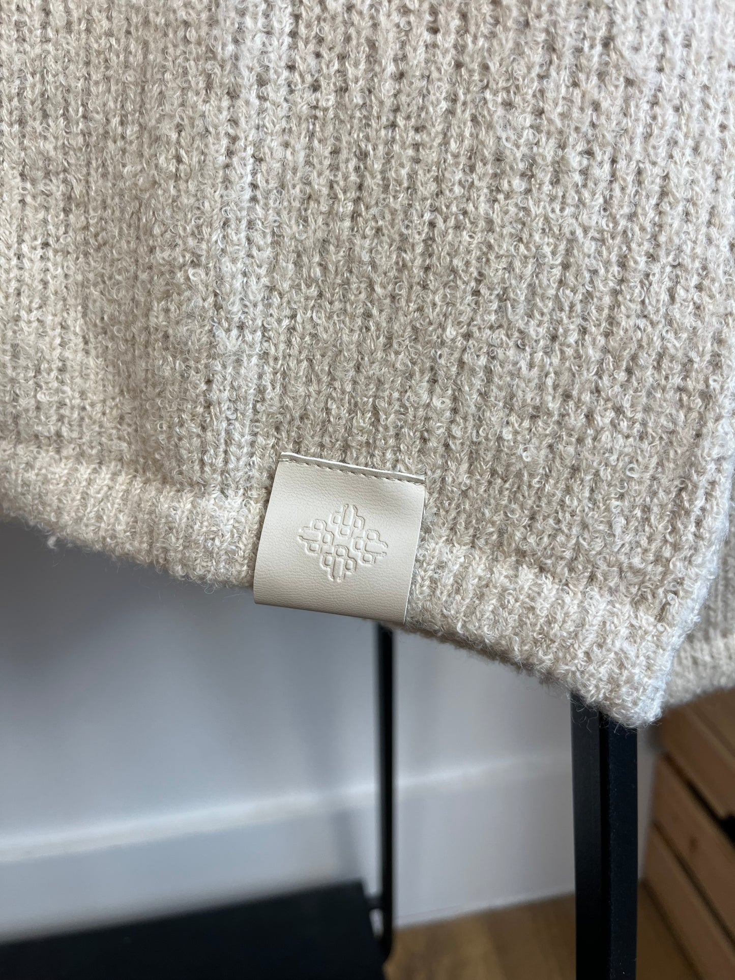 The Couture Club Beige Knit Polo - Small