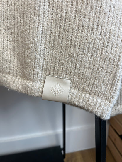 The Couture Club Beige Knit Polo - Small