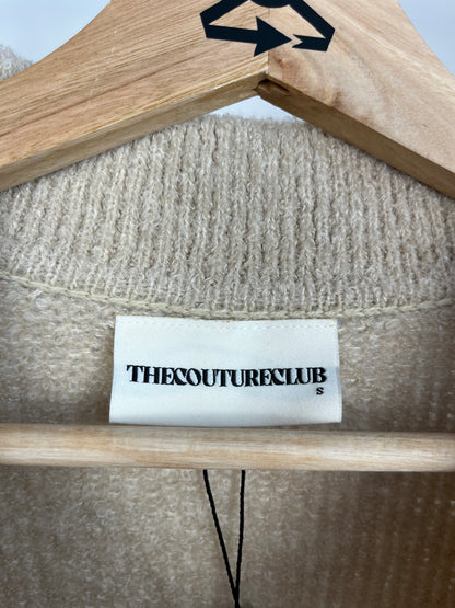 The Couture Club Beige Knit Polo - Small