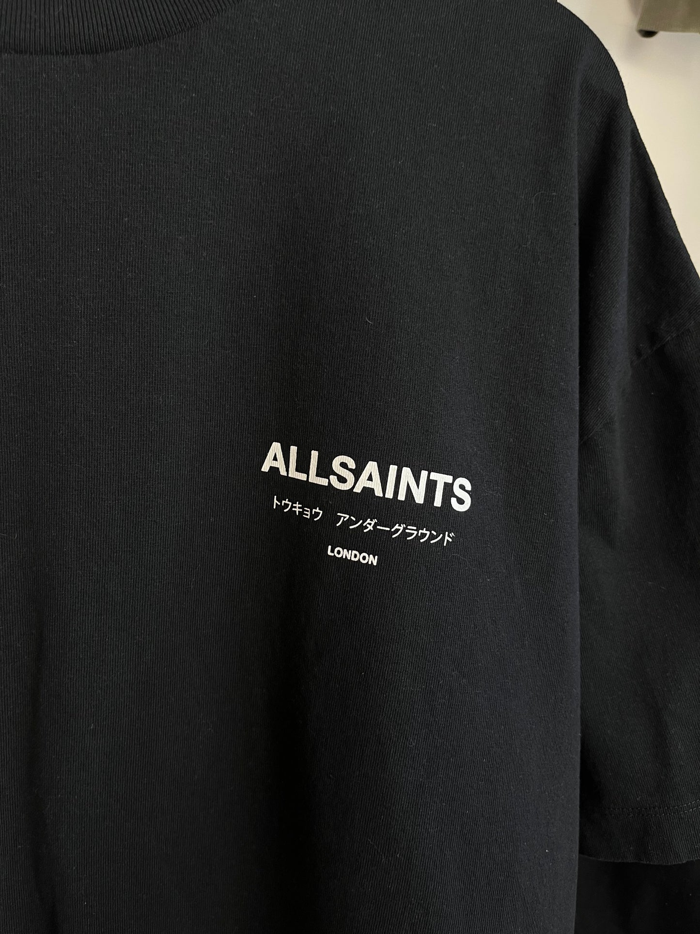 All Saints Black T-Shirt - Large
