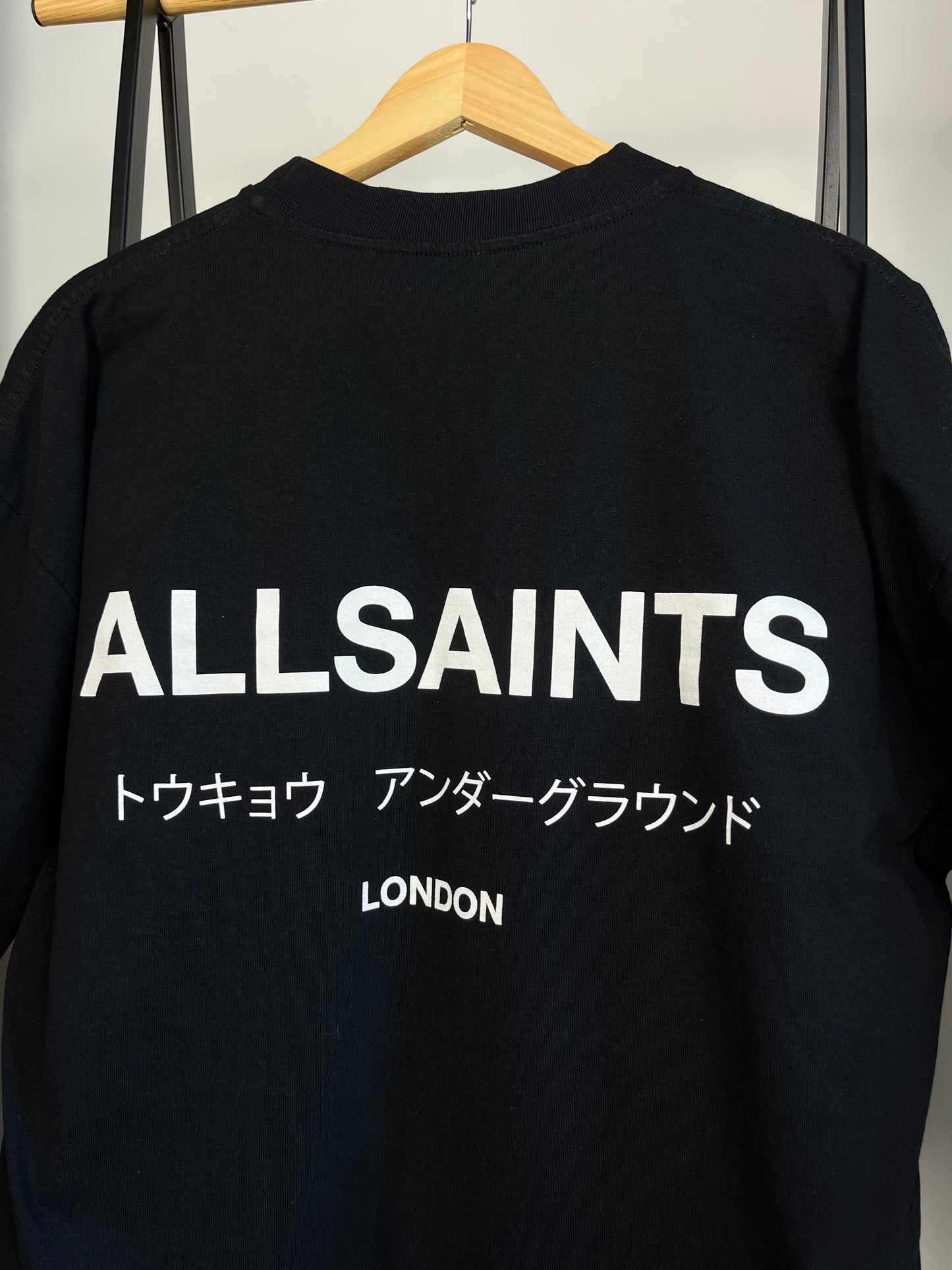 All Saints Black T-Shirt - Large