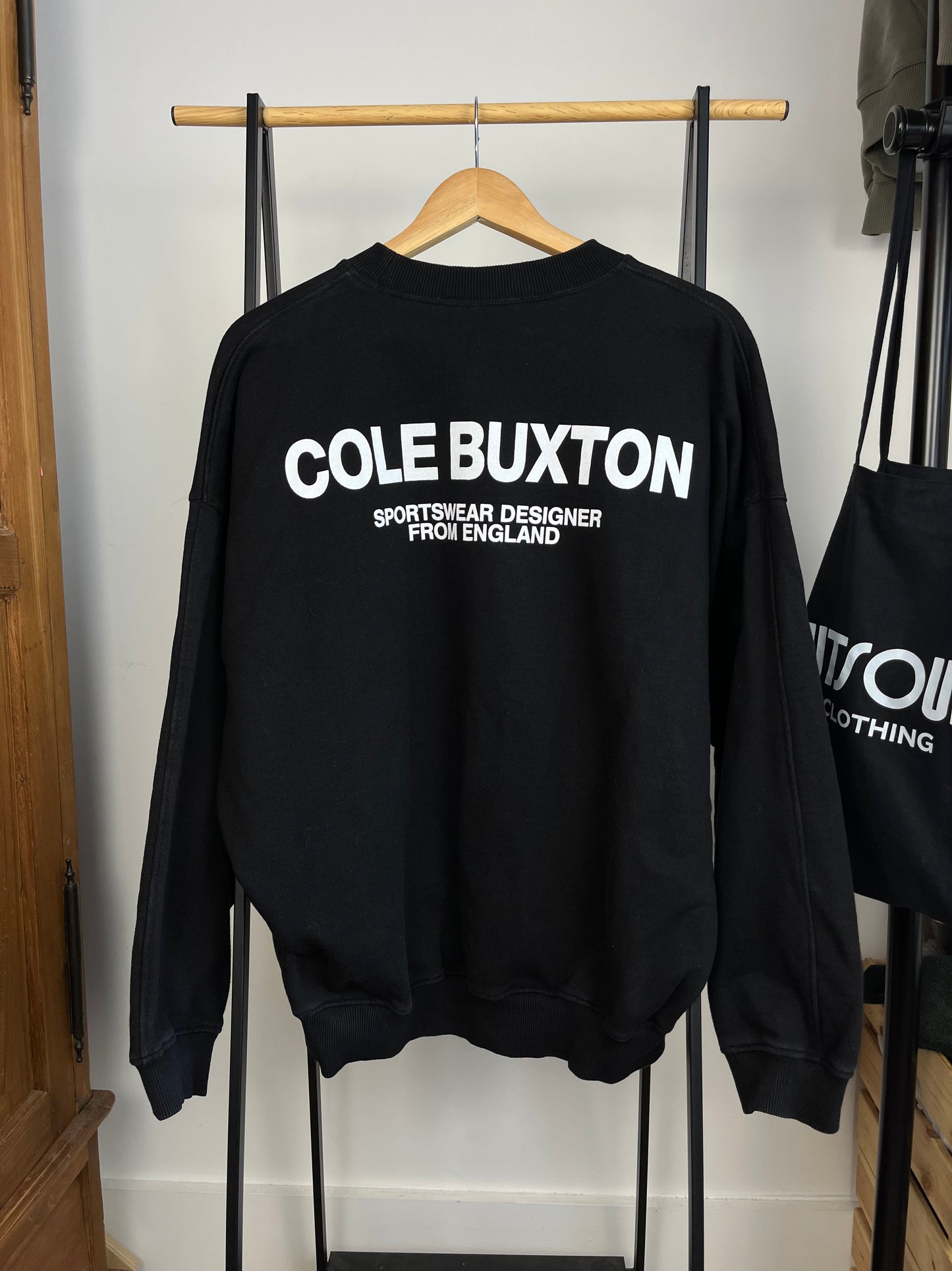 Cole Buxton Black Sweatshirt - Medium