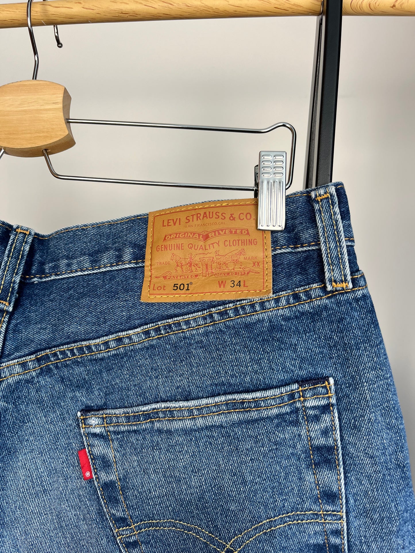Levi’s 501 Blue Denim Shorts W34