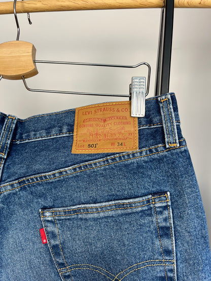 Levi’s 501 Blue Denim Shorts W34