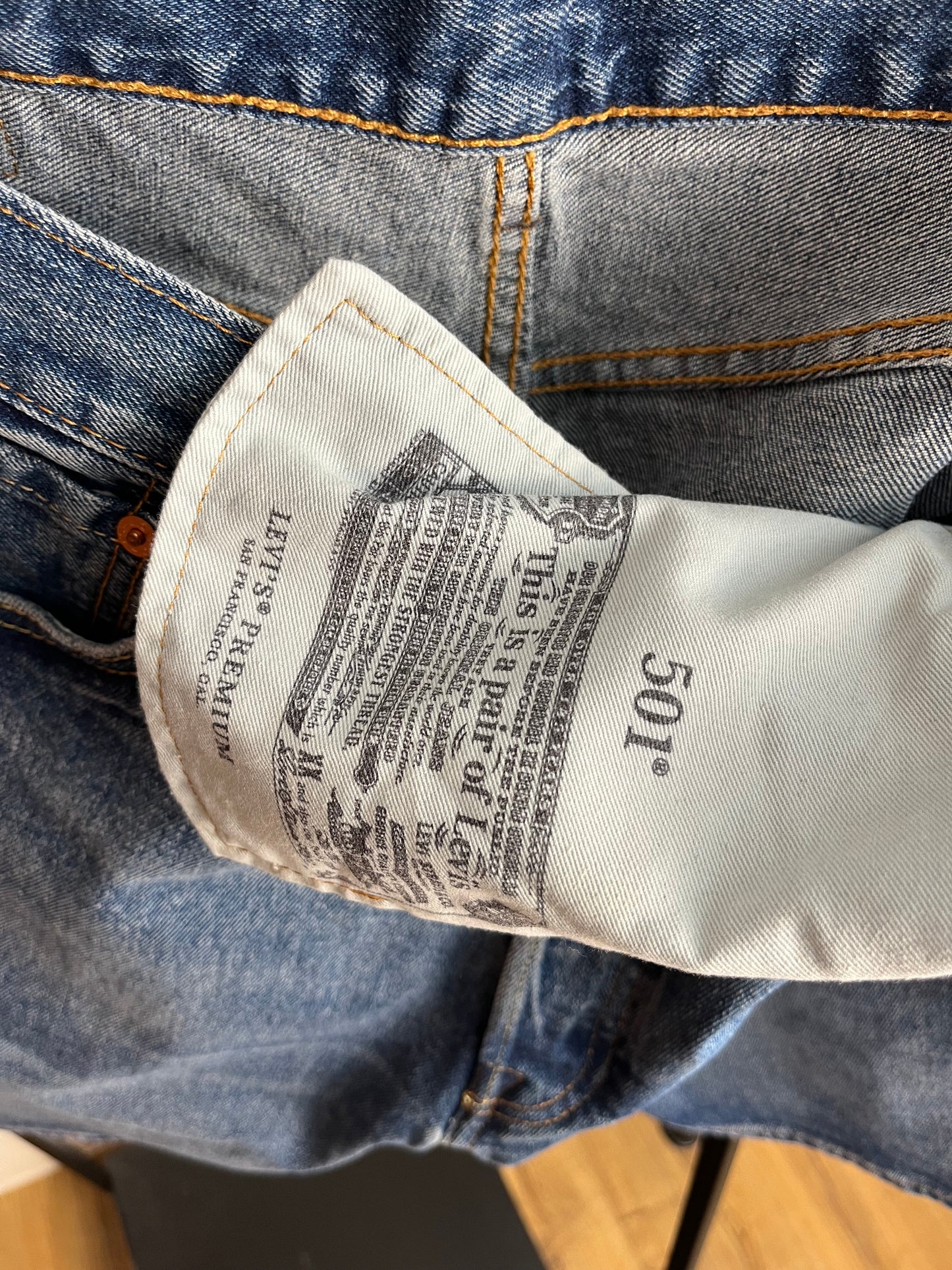Levi’s 501 Blue Denim Shorts W34