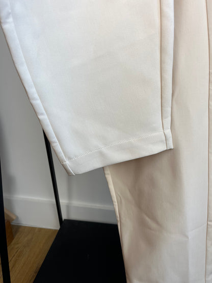 About:Blank Cream Trousers - Large