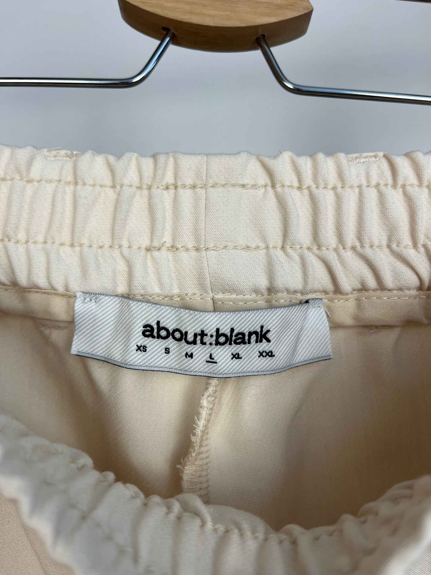 About:Blank Cream Trousers - Large