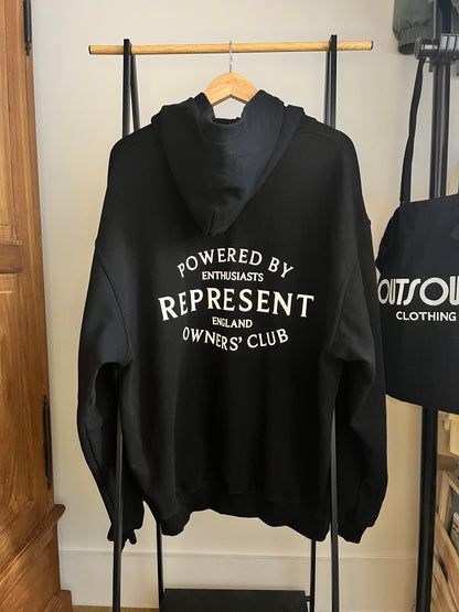 Represent Black Oversized Hoodie - Large