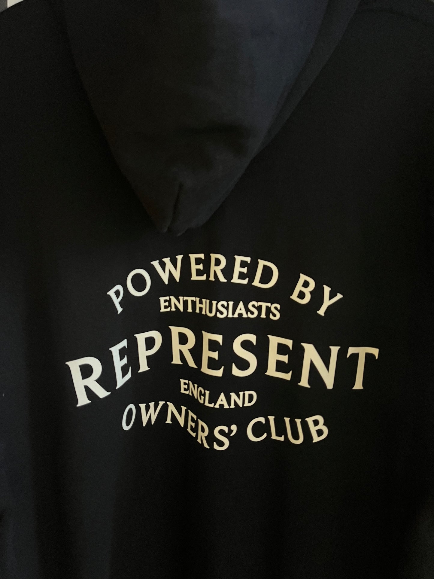 Represent Black Oversized Hoodie - Large